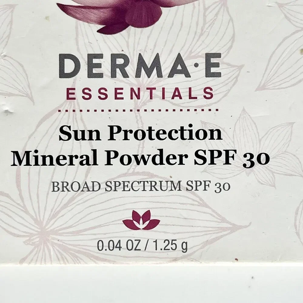 Derma-E Sun Protection Mineral Powder SPF 30 Travel .04 oz 1.25gl New